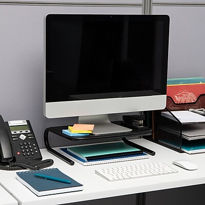 Mind Reader Monitor Stand and Ventilated Laptop Riser, Up to 44 lbs., Black (METMONST-BLK) Sansujyuku sansujyuku.com