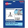Avery TrueBlock Laser/Inkjet Rectangle Multipurpose Labels, 5" x 8-1/8", White, 20/Pack (94259)~#|#~37C7B251-D20E-48A0-8F6A92AC57471C73_sc7
