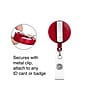 Staples Retractable Name Badge Holders, Plastic, Red, 25/Pack (51619)~#|#~37CD31C3-D672-4395-99FEAE78B16D2F92_sc7