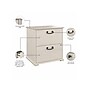 Bush Furniture Homestead 2-Drawer Lateral File Cabinet, Letter/Legal Size, Lockable, Linen White Oak (HOF129LW-03)~#|#~37CD4916-BC24-44E0-A632804D8E5F4367_sc7