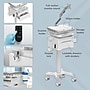 Mount-It! Powered Medical Cart with 2 Lockable Drawers, Power Kit, Monitor Arm, Scanner & Wipes Holders, White/Gray (MI-16066)~#|#~37D91D9A-C789-431C-A4AE9F81A269EE80_sc7
