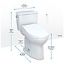 Toto Drake 1.6 gal. Gravity Flush Toilet in Cotton (MW7763084CSG#01)~#|#~37DB9187-4A74-4648-834FBF54B1DBA186_sc7