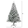 Nearly Natural 7-ft Flocked Rock Springs Spruce Artificial Christmas Tree with 800 Bendable Branches (T1747)~#|#~37DBE5D0-EA55-4CC7-B9613D086D54A27B_sc7