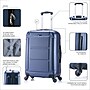InUSA Pilot 24" Hardside Suitcase, 4-Wheeled Spinner, TSA Checkpoint Friendly, Blue (IUPIL00M-BLU)~#|#~37DC613D-31E6-45BE-A32BAAD390B453E1_sc7