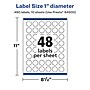 Avery Laser/Inkjet Round Multipurpose Labels, 1" Dia., 480 Labels/Pack (94500)~#|#~37DC8778-0057-4C53-B941D9351B6A6962_sc7