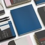 Staples Pro120 Elite™ Flexible Cover Journal, 8" x 10", Narrow Ruled, Navy Blue, 162 Pages (ST63374)~#|#~37DD66BC-3CB9-47F9-AC3E6B78984A806C_sc7