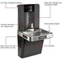 Global Industrial Refrigerated Filtered Drinking Fountain w/ Bottle Filler, Gray (761218)~#|#~37E3DB0C-D86A-4A39-B4DA67799894A480_sc7