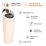 ASOBU Cosmic Stainless Steel Double Wall Insulated Water Bottle, 32 oz., White, (ADNABF77W)~#|#~37E406F6-D8A8-4998-87C75223A7247155_sc7