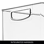 iDESIGN Large Stackable Plastic Storage Bin with Handles, Clear (70009)~#|#~37EB5403-B2BE-4EF8-A240FDDEBA4DF9BF_sc7