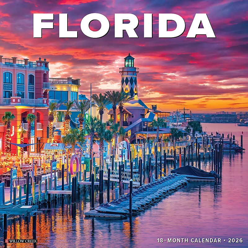2026 Willow Creek Florida 12" x 12" Monthly Wall Calendar (51122) image 1