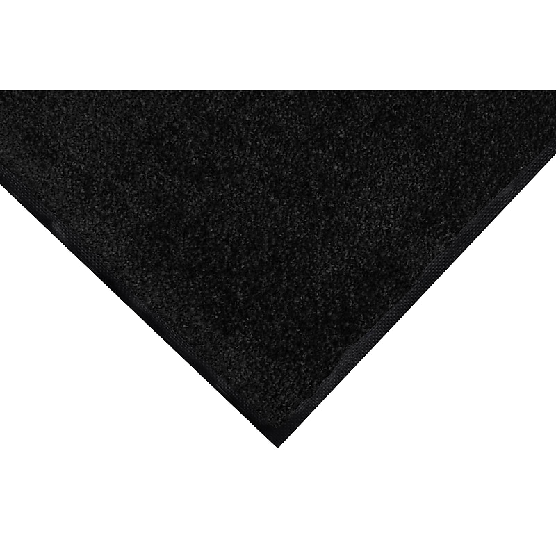 M + A Matting ColorStar Commercial Wiper Entrance Floor Mat, 3' x 5', Solid Black (100435140) image 1