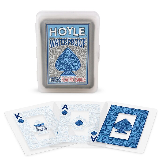 Hoyle Waterproof Playing Cards, Clear (USP1036729) | Staples