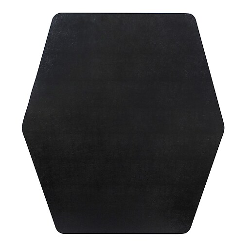 E.S. Robbins Game Zone Chair Mat, 42" x 46", Black Staples