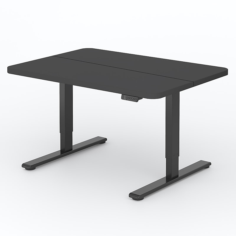 FlexiSpot ET262 55"W Electric Rectangular Adjustable Standing Desk, Black (4SPL-S09010075) image 1