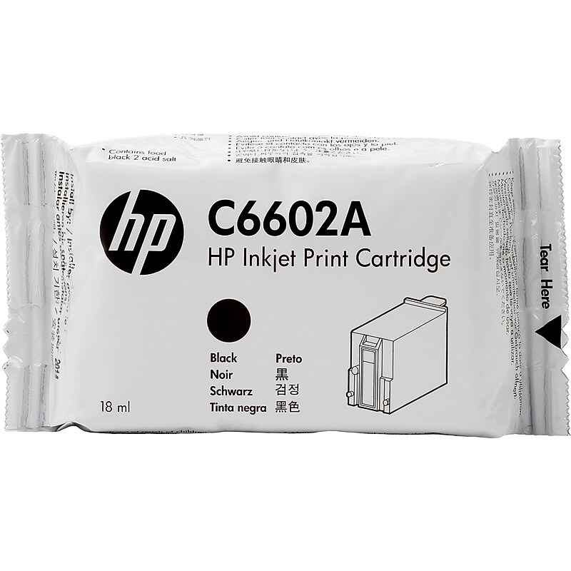 HP C6602A Black Standard Yield Ink Cartridge  (C6602A) image 1