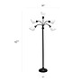 Simple Designs Medusa 67" Metal Floor Lamp with Cone Shades, Black/White (LF2006-BAW)~#|#~3803A02B-FC8E-4D8E-8CD5E6FC022834EA_sc7