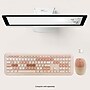 SaharaCase Wireless Ergonomic Keyboard and Laser Mouse Combo, Lime Beige (KB7)~#|#~3810962B-1E88-43D6-A9C86F7F845E6B13_sc7