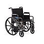 Medline Guardian K1 Wheelchair, 18" Seat Width, Desk Length Arms, Swing-Away Footrest, Black (K1186N22S) ~#|#~3816C179-BE99-4AF4-A6B6AB5BDA290FAC_sc7