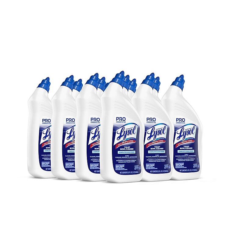 Lysol Professional Disinfectant Toilet Bowl Cleaner, Wintergreen Scent, 32 oz., 12/Carton (3624174278CT) image 1