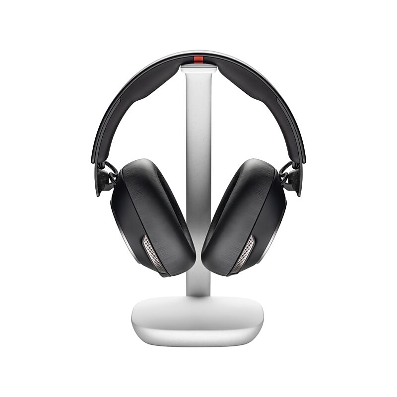 Poly Voyager Surround 85 USB-C UC Stereo Bluetooth Over-Ear Headset with Charging Stand and USB-C/A Adapter, Black (8G7T7AA) image 1