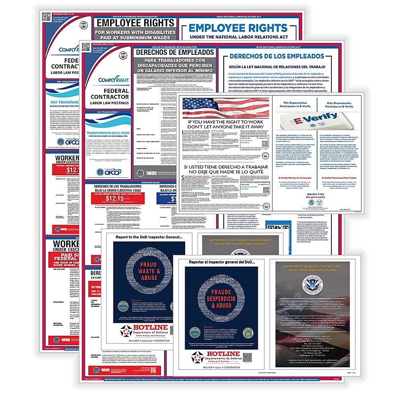 ComplyRight Federal Contractor Labor Law Poster Service (U1200CFCSB) image 1