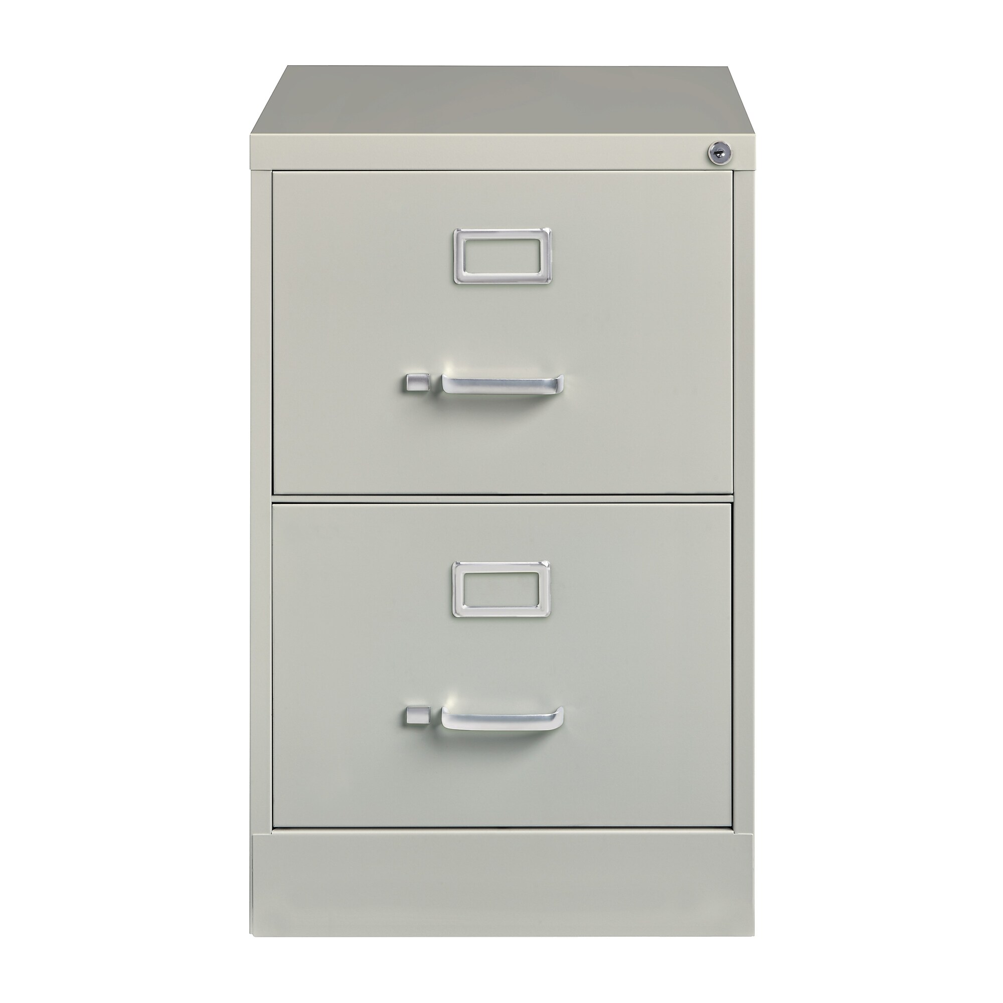 Hirsh 2-Drawer Vertical File Cabinet, Legal Size, Lockable, 28.37″H x 18″W x 25″D, Light Gray (14414) Sansujyuku sansujyuku.com