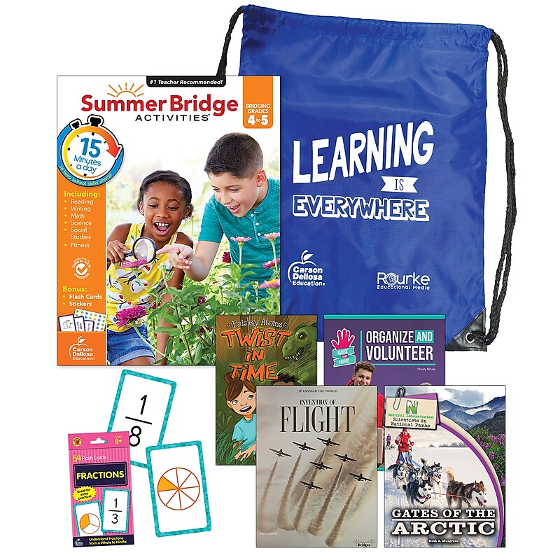Summer Bridge Activities Summer Bridge Essentials Backpack, Grade 4-5 Workbook, 8/Set (CD-745386B) image 1