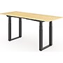 FlexiSpot E7Q 72"W Electric Adjustable Standing Desk, Bamboo/Black (E7QBR7230-LBZB)~#|#~3837CEAF-2594-4235-B00DFE7771831311_sc7