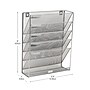 Mind Reader 5-Pocket Metal Mesh Mountable Wall File, Letter Size, Silver (MAGSTACK-SIL)~#|#~383B3D9A-308E-469A-927816082362654C_sc7
