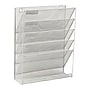 Mind Reader 5-Pocket Metal Mesh Mountable Wall File, Letter Size, White (MAGSTACK-WHT)~#|#~383C3C00-1638-4FA6-B342F7AE4154F45B_sc7