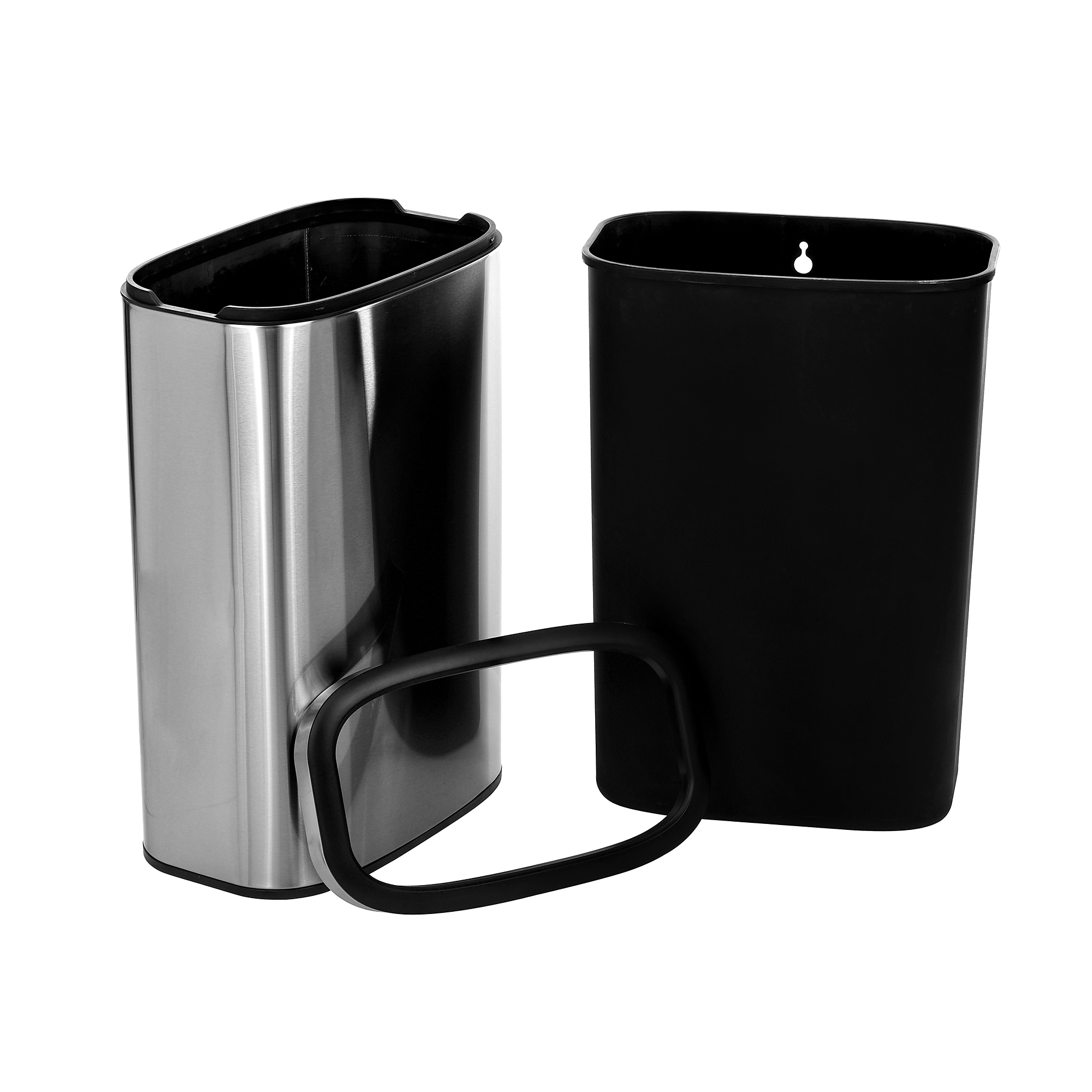 Alpine Industries Stainless Steel Trash Can with Liner, 10.5 Gallon (ALP470-40L) Sansujyuku sansujyuku.com