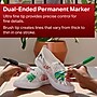 Sharpie Brush Twin Permanent Markers, Brush & Ultra Fine Tip, Assorted Colors, 12/Pack (2168237)~#|#~384AFF1E-8DB7-4B4F-8DE07FDFBCA897DD_sc7