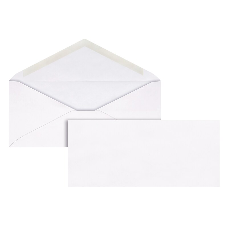 Quality Park #10 Business Envelope, 4-1/8" x 9-1/2", White, 50/Box (QUA69016) image 1
