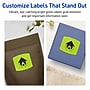 Avery Laser/Inkjet Multipurpose Square Labels, 2" x 2-3/16", Bright Green, 480/Pack (94124)~#|#~38588410-309F-48E3-AFBB8CD0265DE64B_sc7