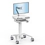 Mount-It! MedHub Mobile Medical Cart Workstation with Spring Arm Monitor Mount and Locking Caster Wheels, White/Grey (MI-16016)~#|#~385B1672-13E9-4FB6-89B3D7B2E3616EC7_sc7