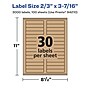 Avery Laser/Inkjet Rectangle Multipurpose Labels, 2/3" x 3-7/16", Kraft Brown, 3000 Labels/Box ( 94210)~#|#~385B5404-2DDA-4E58-BE0FEB2F7864A3FC_sc7