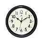 Infinity Instruments Nostalgic Wall Clock, Plastic/Glass, 9.5"Dia. (20306BK-4544)~#|#~385EE46D-3533-416D-8AE5626F97A0C648_sc7