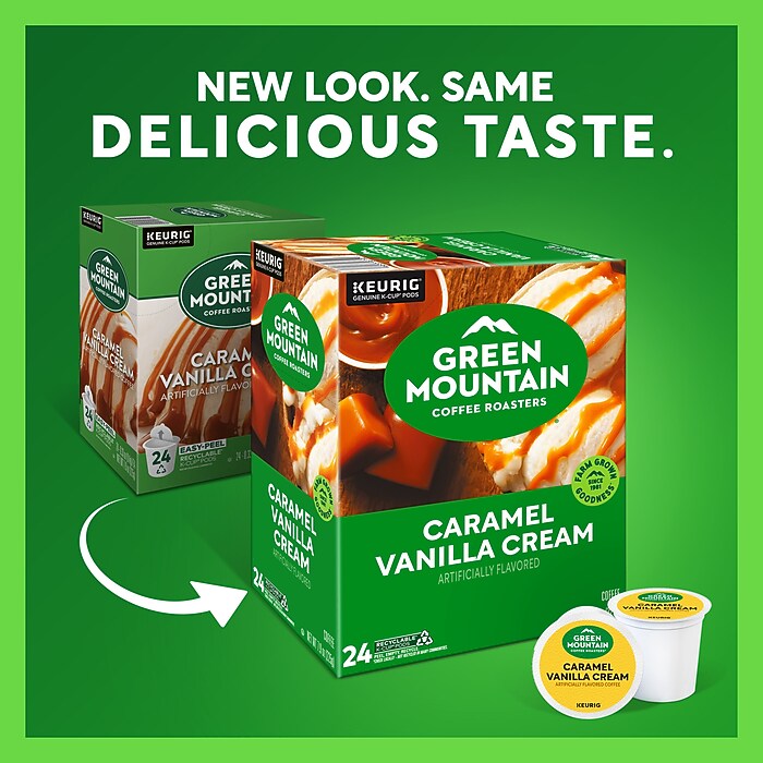 Green Mountain Caramel Vanilla Cream Coffee Keurig® K-Cup® Pods