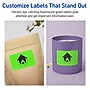 Avery Rectangle Multipurpose Labels, 2" x 3.75", Neon Green, 80/Pack (94240)~#|#~386229AA-5932-4D0B-BDF8A4AD0189C76C_sc7