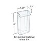 Azar Brochure Holder, 5.25" x 10", Vertical, Desktop/Wall, Clear, Acrylic, 2/Pack (252962)~#|#~38682C33-4501-4A8E-987FB9A1329AAFBB_sc7