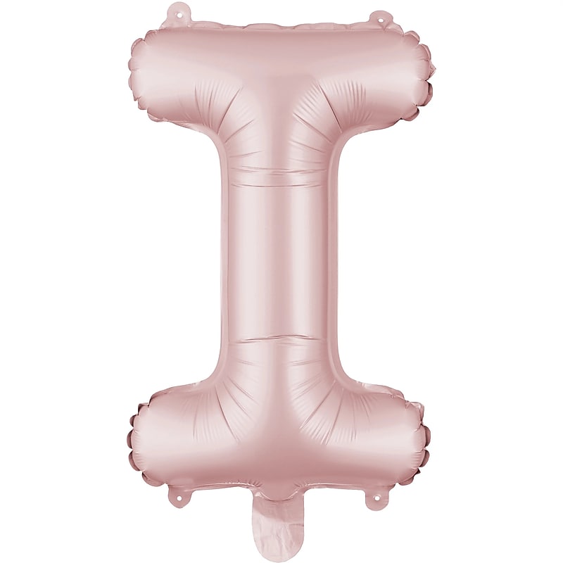 Party City 16" "I" Foil Balloon, Dusty Rose (AM 1 100076-92) image 1