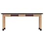 Diversified Woodcrafts PerpetuLab Book Compartment Rectangular Science Lab Table, 72" x 24", Oak (C7302BK30N)~#|#~386CF3E1-2AE1-4F21-9408D1EE6FC8D1B7_sc7