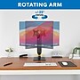 Mount-It! Adjustable Freestanding Single Monitor Arm with Height Adjustment, 17"–32", Black (MI-2757)~#|#~3871720F-1C6B-4034-BED5F26F7ED829B6_sc7