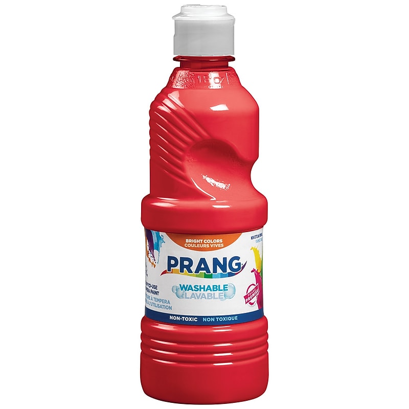 Prang Washable Tempera Paint, Red, 16 oz. (10701) image 1