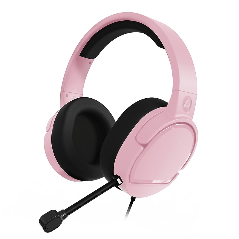 4Gamers Panther Stereo Gaming Over-the-Ear Headset, 3.5mm, Pink (XP-PANTHER-BSH-4G) image 1