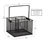 Mind Reader Metal Caddy Countertop Utensil Organizer, Black, 2/Pack (2MESHBASK)~#|#~387D8D40-D328-4DFA-8F476EF61197B5C4_sc7