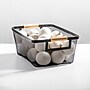 mDesign Steel Organizer, Black/Natural (24355W) ~#|#~3880829B-020F-40A1-95253A8B9B09B16F_sc7