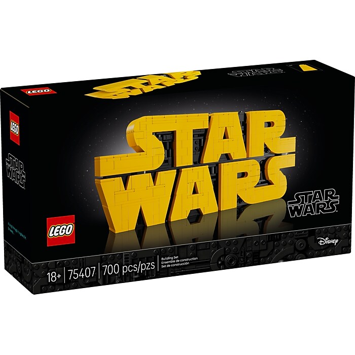 LEGO Star Wars Brick-Built Star Wars Logo, 700 Pieces (75407