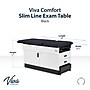 Viva Comfort Slimline Exam Table Base with Leg Rest, Step Stool and Drawers, 420 lbs Capacity, Black (ADI996-FBASE-M2-BLK)~#|#~3884D72A-97D8-4E0D-96E99A6424F6607B_sc7