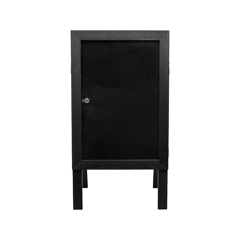 Excello Global Products Indoor/Outdoor A-Frame Sidewalk Sign, 20" x 27", Black (EGP-HD-0084-BLK) image 1